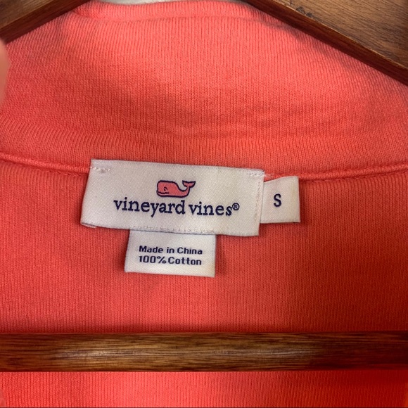 Vineyard Vines Quarter Zip Pullover Pink/Blue S - Picture 9 of 9